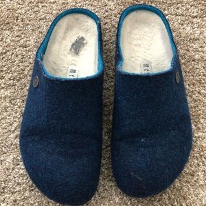 BIRKENSTOCK Felted Wool Lined Rivet Clogs Slippers